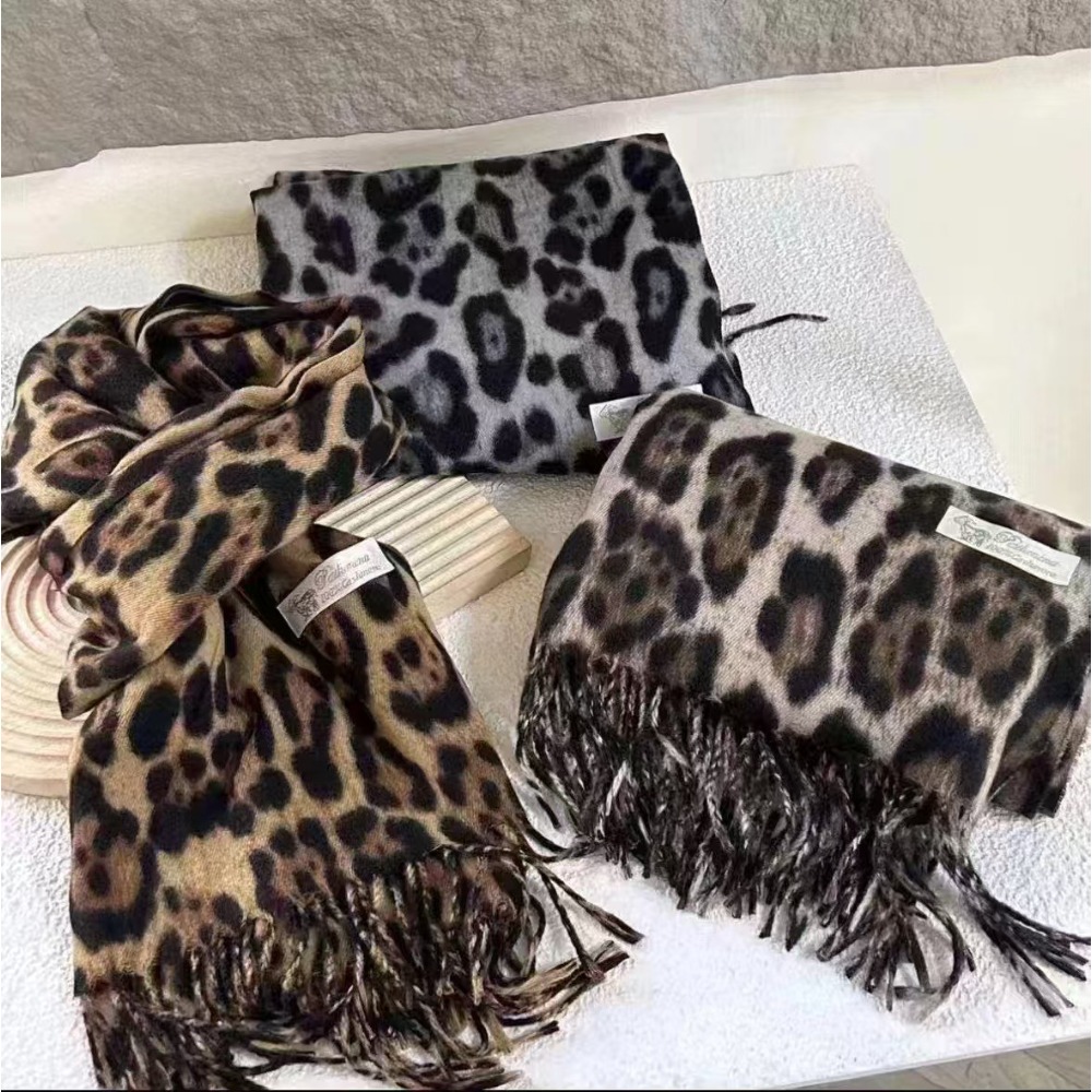 Woven Scarf Blanket - 190*70CM Design léopard écharpe hiver chaud