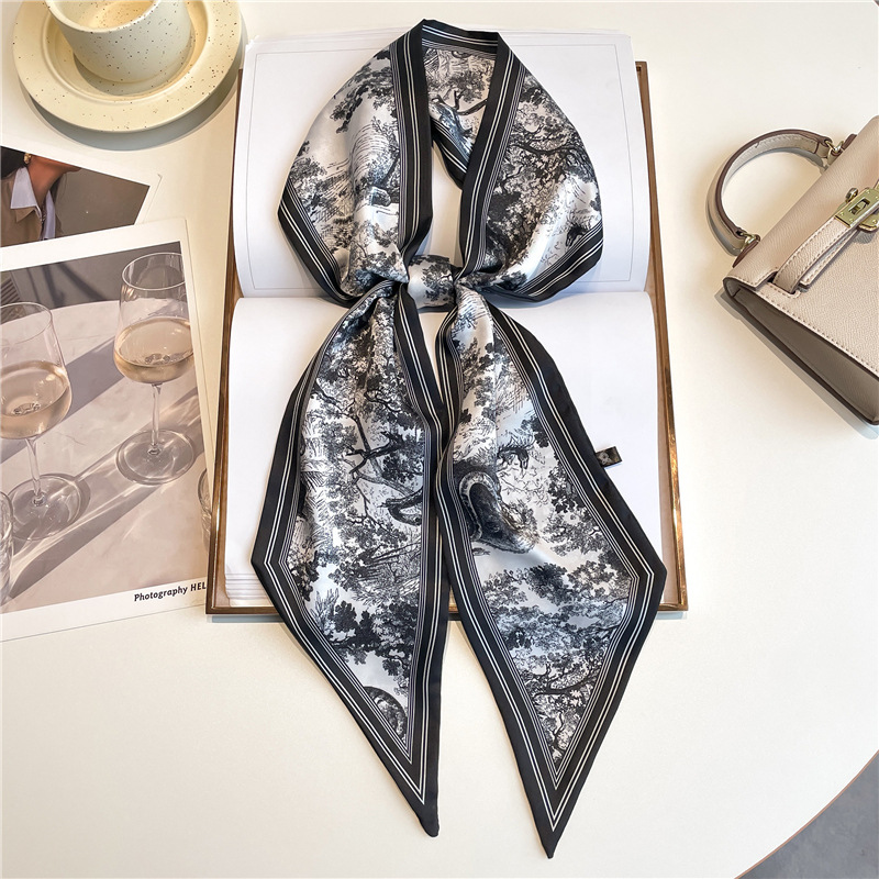 Head Wrap Turban - Foulard long de luxe, bandeaux fins