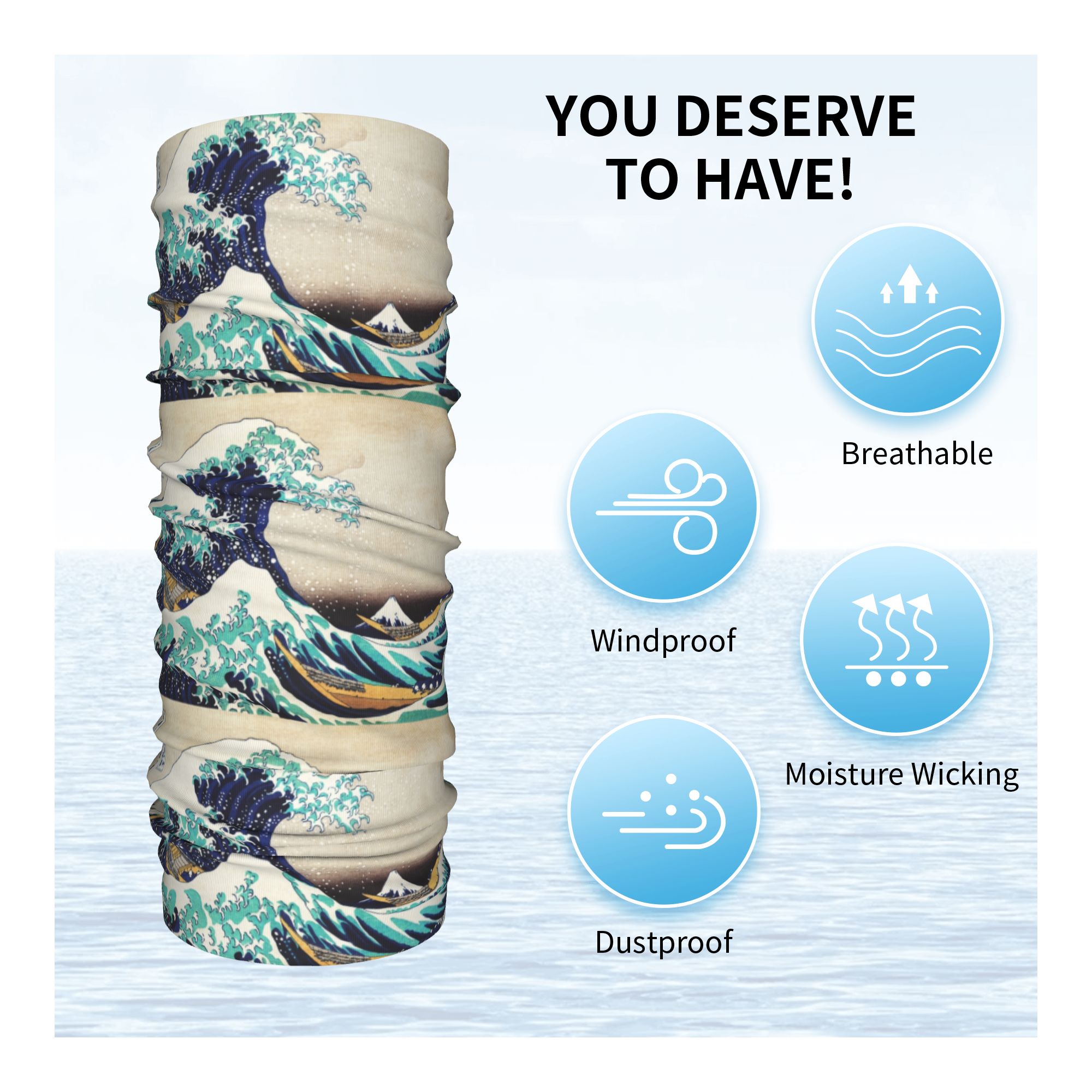 La Grande Vague de Kanagawa -  - Neck Warmer Tube avis et prix