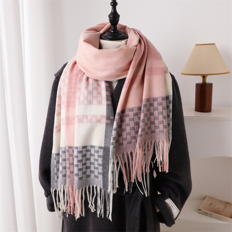 Écharpe en cachemire de luxe p - Woven Scarf Blanket avis et prix