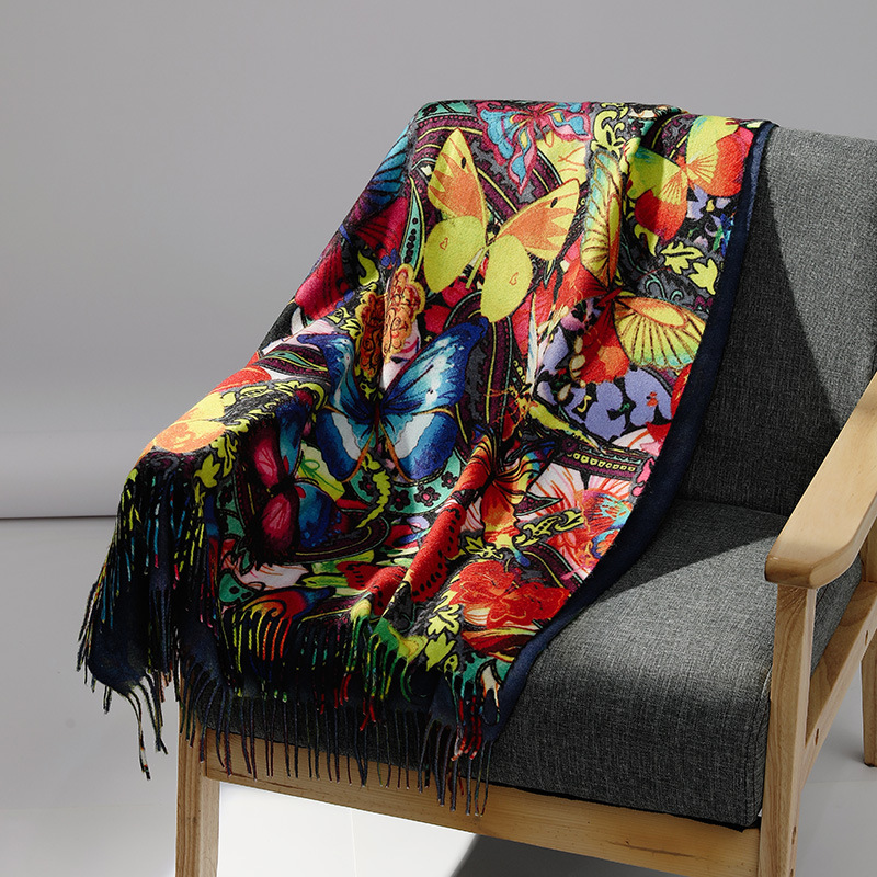 Marque de luxe peinture à l'hu - Woven Scarf Blanket avis et prix