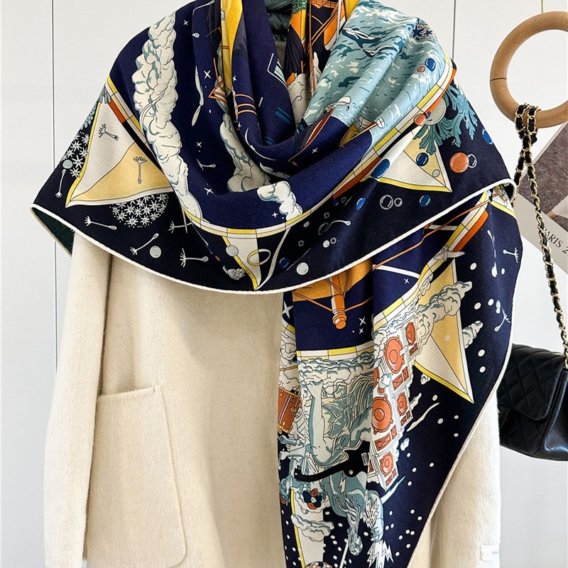 Écharpe en laine de luxe pour  - Woven Scarf Blanket avis et prix
